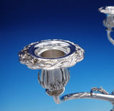 Chrysanthemum by Tiffany and Co Sterling Silver Candelabra Pair 3-Light (#3404)