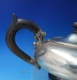 Danish .934 Silver Tea Pot Individual w/Wood Handle and Finial 4" x 8 1/4" #5511