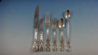 Francis I Reed & Barton Sterling Silver Flatware 8 Set 54 Pieces New Script Mks