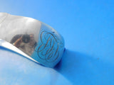 Lap Over Edge Acid Etched by Tiffany Sterling Ice Tong Shell Leaves Flowers 6"