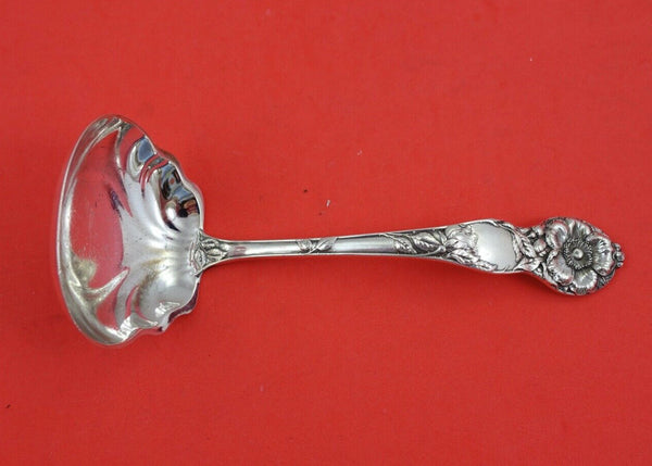 Wild Rose by Watson Sterling Silver Gravy Ladle fluted bowl 6 3/4"