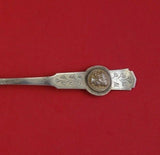 Medallion Coin Silver Pie Server FH All Silver Bright-Cut w/Applied Medallion 9"