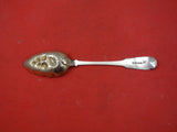 English Georgian Sterling Silver Berry Spoon c1812 GW Chased Fruit 8 3/4" London