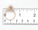 10k Rosey Yellow Gold .56ct Genuine Natural Morganite Ring Size 5.75 (#J7449)
