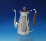 Michelsen Sterling Silver Danish Coffee Set 3pc w/ Wood Handle / Finial (#5130)