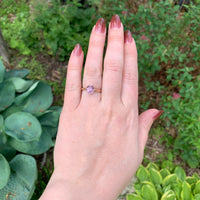 14k Rose Gold 1.92 Carat Pink Genuine Natural Spinel Solitaire Ring (#J7321)