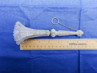 Sterling Handmade Tussie Mussie Posey Posy Holder Filigree Flower Overlay #J1232