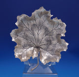 Buccellati Gianamaria Italian Sterling Silver Dish Maple Leaf 7 Point Box #7026