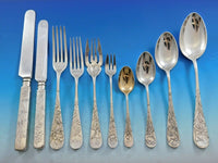 Knickerbocker Etched by Gorham Sterling Silver Flatware Set Service Multi-motif