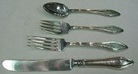 Mary Chilton Engraved #1 By Towle Sterling Regular Size Place Setting(s) 4pc