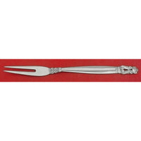 Acorn by Georg Jensen Sterling Silver Cold Cut Fork 2-Tine w/ GI/GJ Mark 6 1/2"