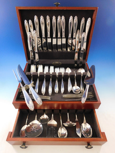 Prelude by International Sterling Silver Flatware Set for 8 Service 76 pc Dinner