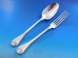 Filet Coquille Shell by Aucoc French 950 Silver Flatware Set Service in Chest