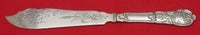 German Silver Fish Knife Flat Handle AS Bright-Cut "Wilkens 800" 8 1/4"