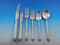 Satin Beauty by Oneida Sterling Silver Flatware Set for 8 Service 55 pieces