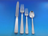 America by Schiavon Sterling Silver Flatware Dinner Set Service 62 Pcs Italy