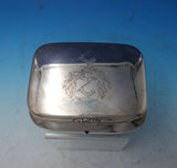 Austrian 13=.812 Silver Jewelry Box w/ Lock Engraved Crest Sword Helmet (#5685)