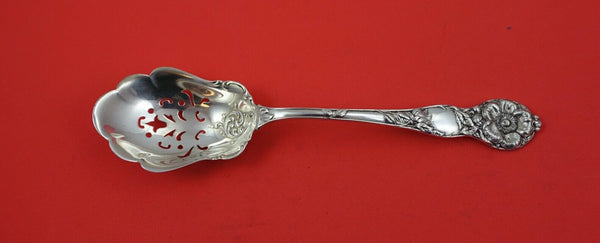 Wild Rose by Watson Sterling Silver Ice Spoon pierced 9 3/4"