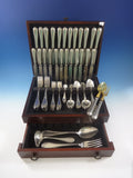Old Italian 800 Silver Flatware Dinner Set For 12 Service 101 Pieces Italy