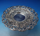 Brunswick French .950 Silver Wine Coaster Pair Wide Pierced Border 9" (#5474)