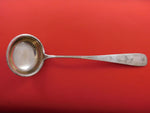 Meyer German .800 Silver Soup Ladle Bright-Cut Leaf Design 13 1/4"