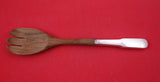 Old English Tipt By Gorham Sterling Silver Salad Serving Fork w/ wood 10 1/4"
