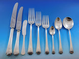 Debutante by Richard Dimes Sterling Silver Flatware Set 104 pcs B Monogram Deco