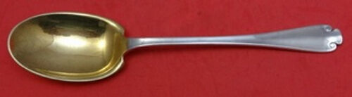 Flemish by Tiffany and Co Sterling Silver Salad Serving Spoon Gold Washed 10"