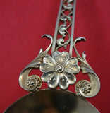 Shiebler Sterling Silver Salad Serving Set 2pc Pcd Vermeil Cast Flowers #3134