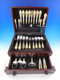 Golden Crown Baroque by Gorham Sterling Silver Flatware Set 53 pieces Dinner