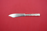 Lap Over Edge Acid Etched Tiffany Sterling Fish Knife HH AS bird & cattail 7 7/8