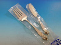 Orchid Elegance by Wallace Sterling Silver Flatware Set Service 46 pieces New