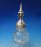 Shiebler Sterling Silver Liquor Bottle with Cut Crystal #4852 c.1900 (#5719)