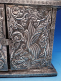 Repousse by Unknown Sterling Silver Jewelry Casket Top Opens w/6 Drawers (#7951)
