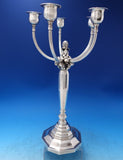 Georg Jensen Sterling Silver Candelabra Pair 5-Light All Sterling 120ozt (#7462)