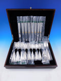 Embassy Scroll Gold by Lunt Sterling Silver Flatware Set 8 Service 40 pcs New
