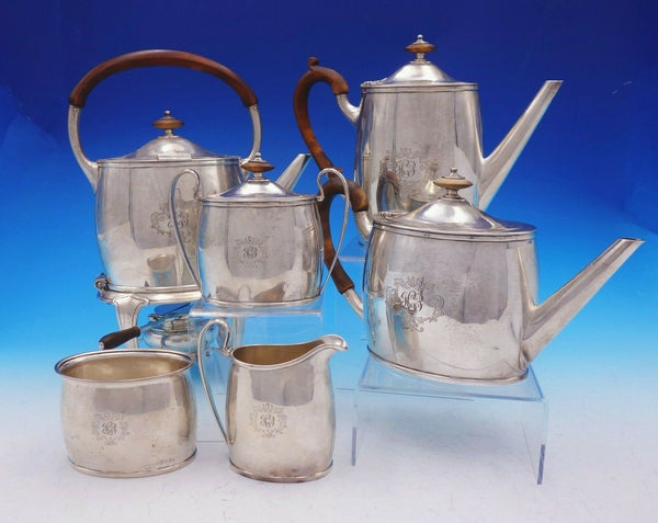 Pointed End by Arthur Stone Sterling Silver Tea Set 6pc Arts and Crafts (#3527)