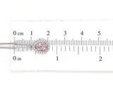 14k White Gold Pear Shaped Pink .58ct Genuine Natural Morganite Pendant (#J6470)