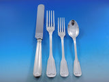 Palladio Fiddle Thread Italy Sterling Silver Flatware Set 140 pcs Dinner Italian