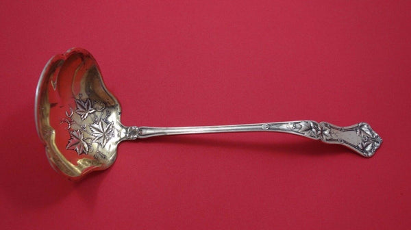 Edgewood by International Sterling Silver Oyster Ladle Gold Washed 10 1/2"