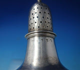 English Georgian Sterling Silver Pepper Shaker Crosshatch Repaired 5 1/2" #5705