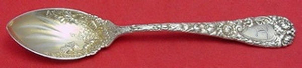 Chrysanthemum by Durgin Sterling Silver Melon Spoon Swirl Bowl Flowers GW 5 7/8"