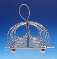 English Sterling Silver Toast Rack 5 1/2" x 6" x 4" (#7883)