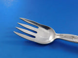 Lap Over Edge Acid Etched by Tiffany Sterling Fish Fork Bird and Flowers 6 1/2"