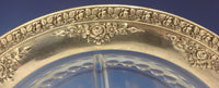 Normandie by Wallace Sterling Silver Relish Dish w/Crystal 4 Section (#0595)