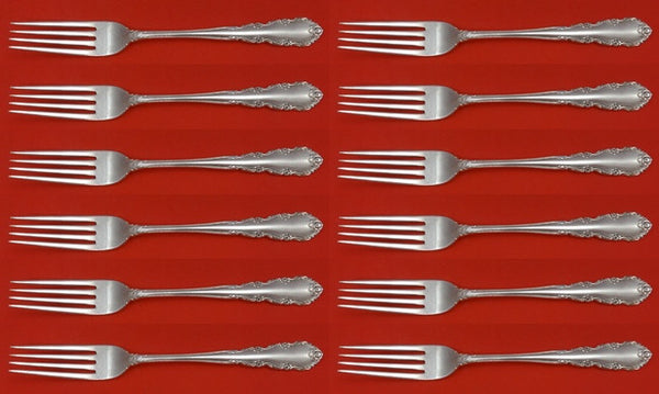 Shenandoah by Wallace Sterling Silver Regular Fork Set of 12 pcs 7 1/4"
