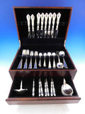 Holberg by A. Dragsted Danish Sterling Silver Flatware Set for 12 Rare 59 pcs