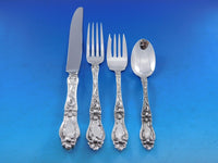 Lily aka Floral by Frank Whiting Sterling Silver Flatware Set 8 Service 40 pcs