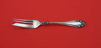 Rose by Wallace Sterling Silver Pastry Fork 3-tine 1 wide tine 6 1/4"