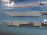 Royal Dynasty by Kirk-Stieff Sterling Silver Steak Knife Set Texas Sized Custom